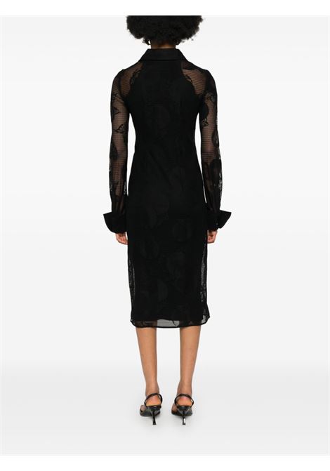 Abito midi in pizzo floreale canosa in nero - donna MAXMARA SPORTMAX | 2412631012600002